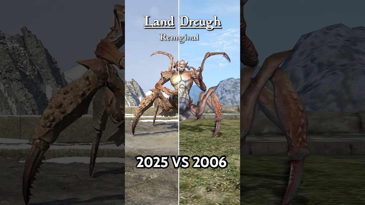 Oblivion Remastered Creature Evolution: Old vs. New Designs 🧟‍♂️