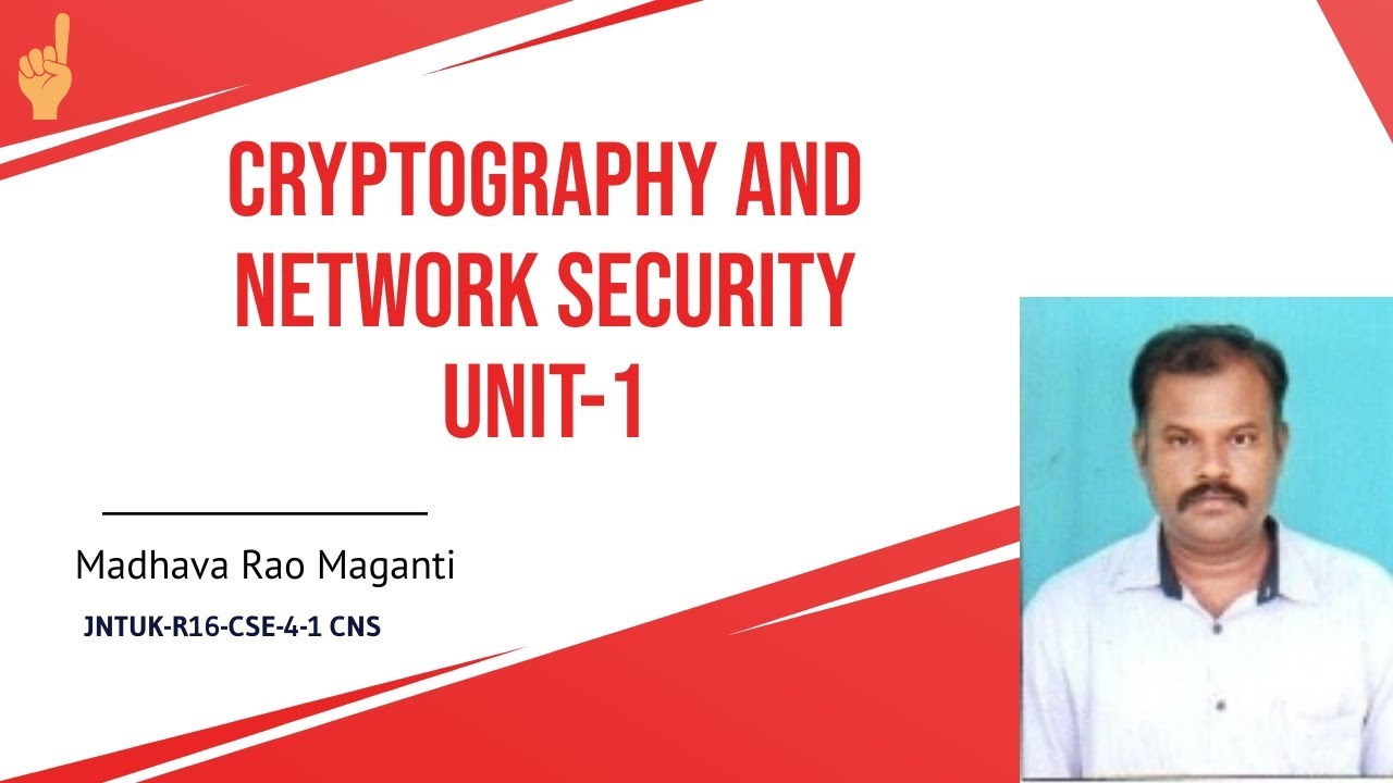 CNS JNTUK Unit 1 MMR: Essential Cryptography & Network Security Concepts π