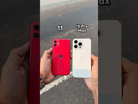 iPhone 11 Vs iPhone 15 Pro Max Camera Comparison! #shorts
