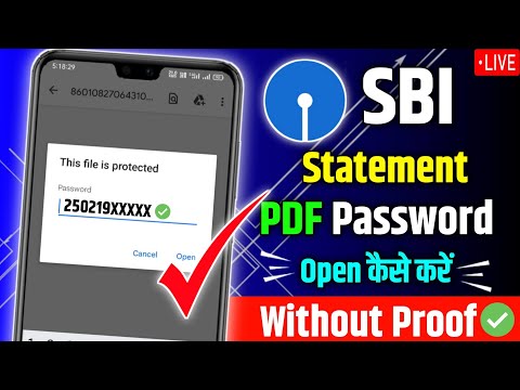 SBI Bank Statement Pdf Password | How To Open SBI Statement Pdf Password | Ranji Technical