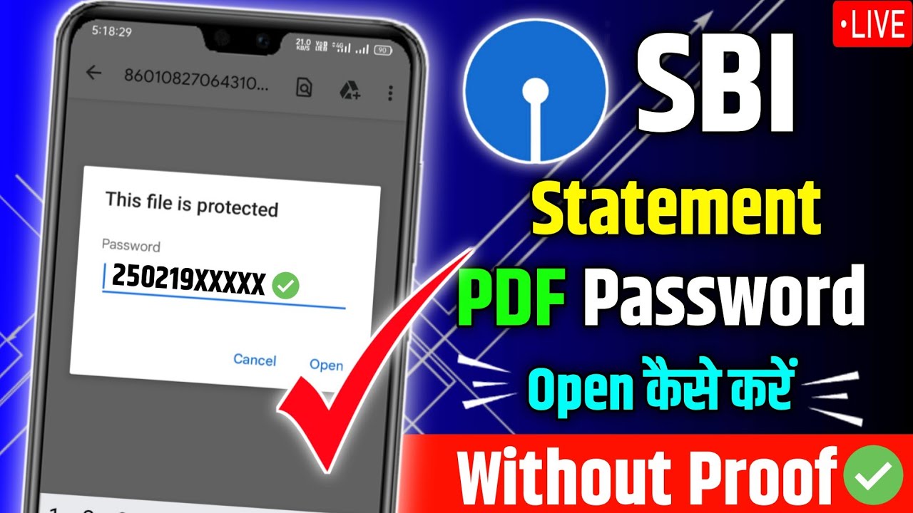 Opening SBI Bank Statement PDF: A Guide to Password Recovery