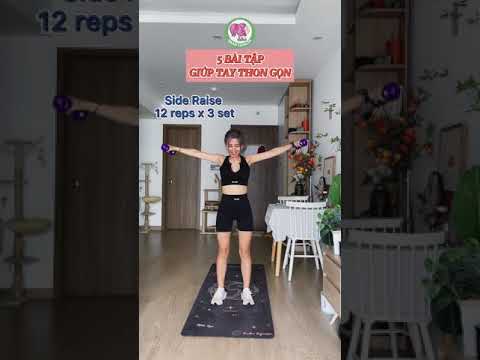 5 bài tập giúp tay thon gọn tại nhà với tạ tay