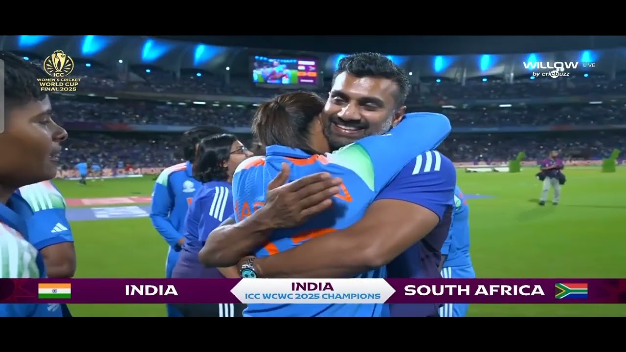 Winning moment of the world cup final ind Vs sa 🤟