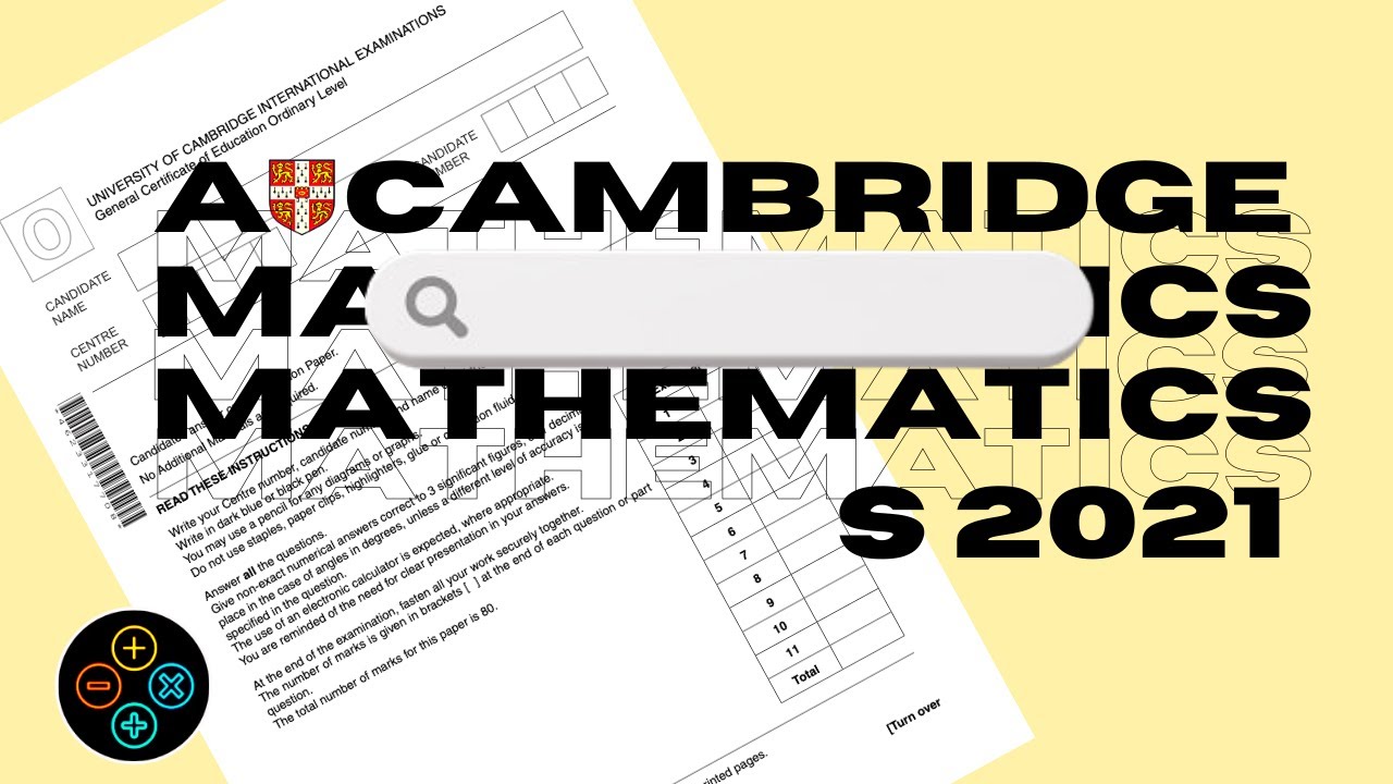 A Level Pure Mathematics P1 May June 2021 Paper 12 (9709/12) Solutions