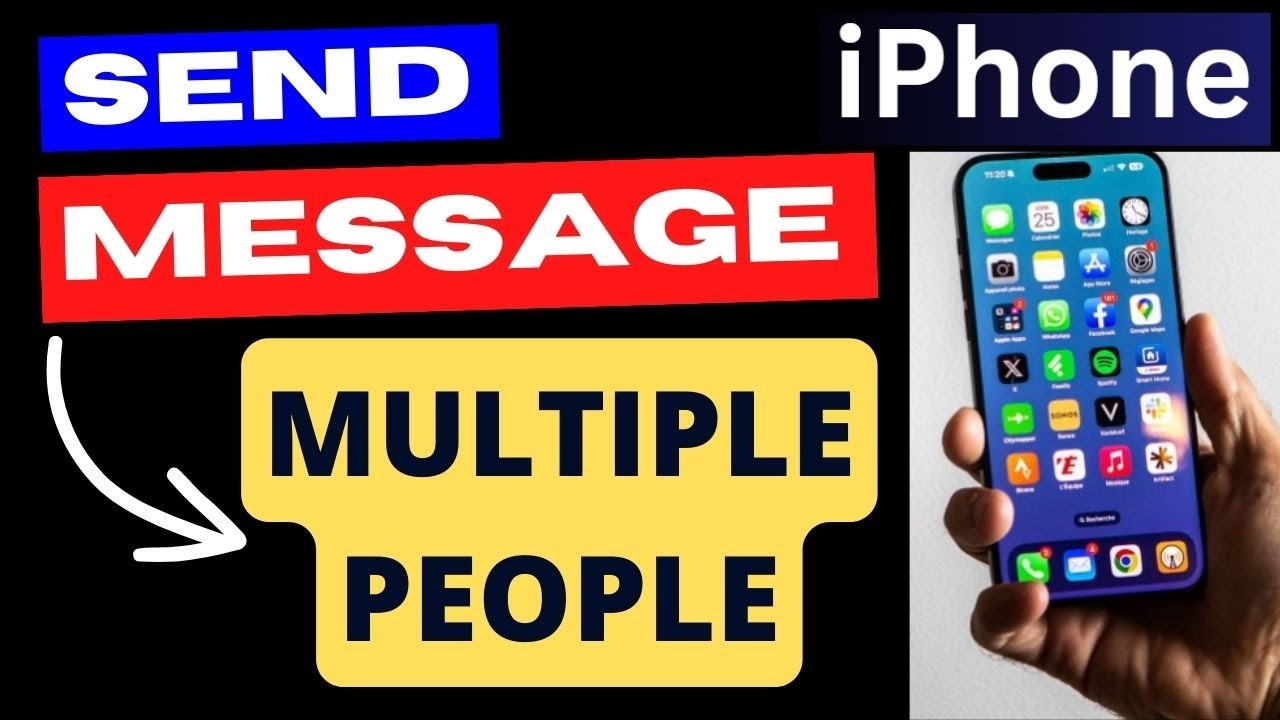 Send Text Message to Multiple people at a time on iPhone