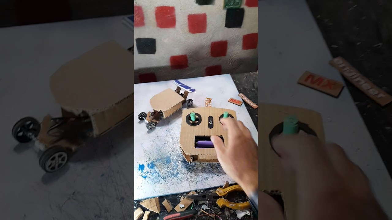 Easy DIY: Make a Mini RC Car with Cardboard 🚗