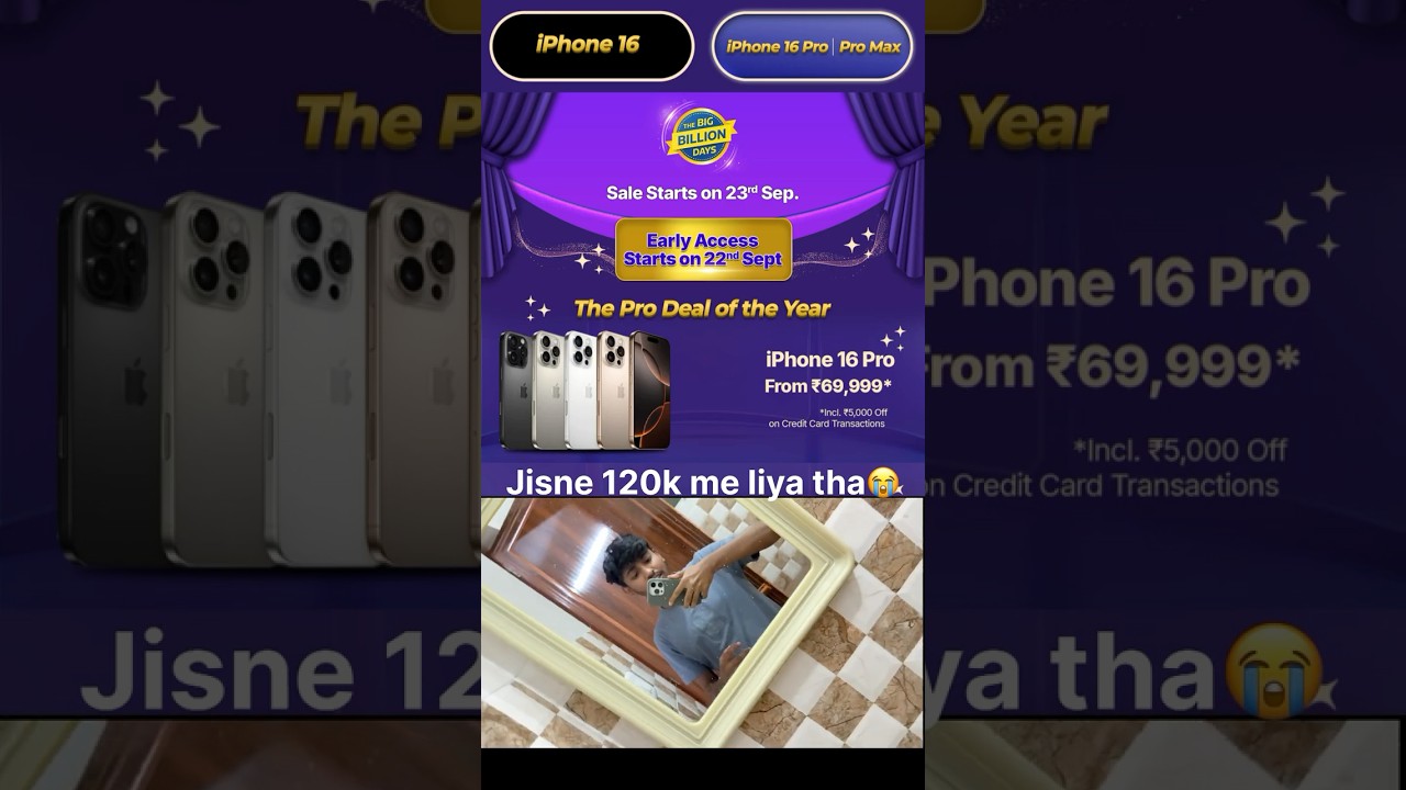 iPhone 16 Pro Big Billion Day Price Drop 📱