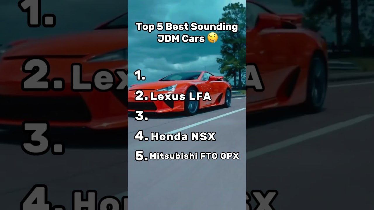 Top 5 JDM Cars with the Most Insanely Awesome Sounding Engines 🎶