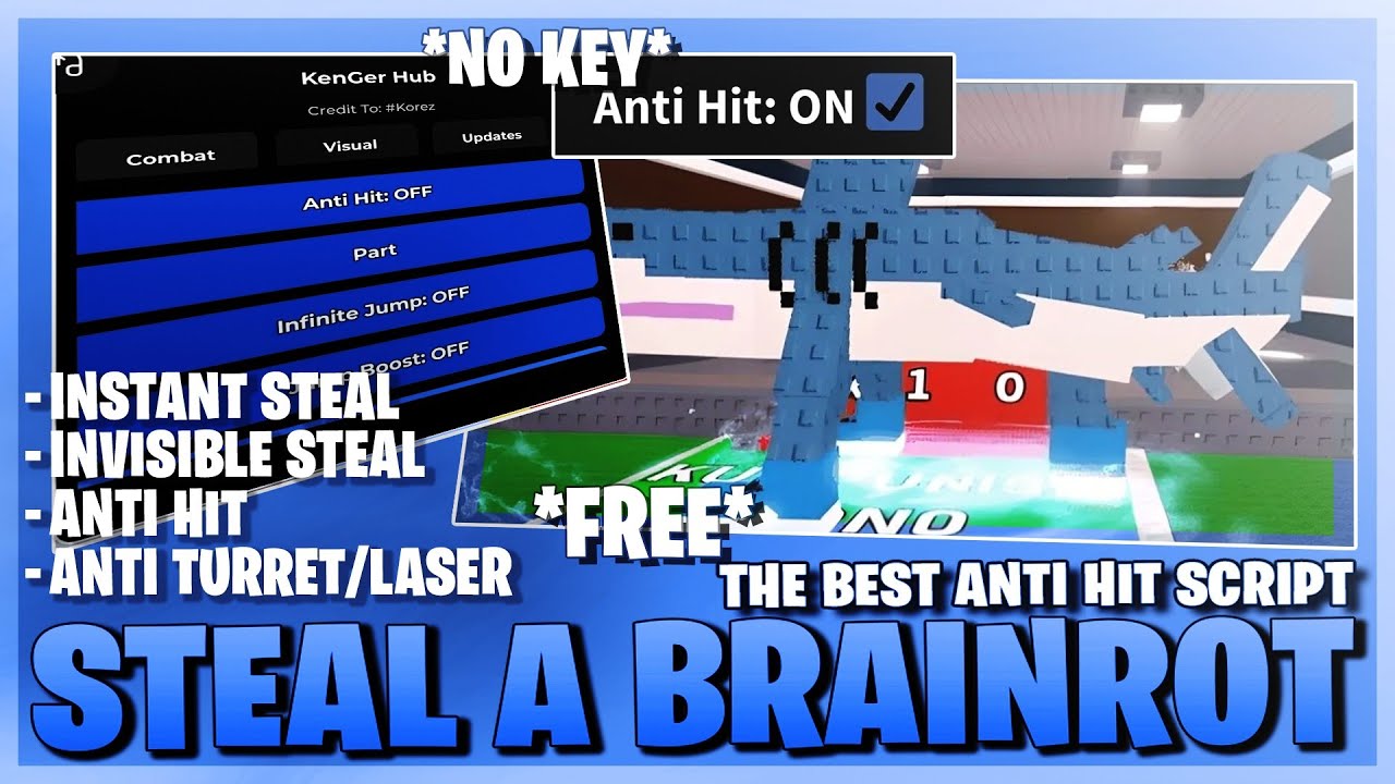 Steal A Brainrot Script *NO KEY* - Instant Steal, Anti Hit, Invisible, Brainrot Spawner & More! π¦βοΈ