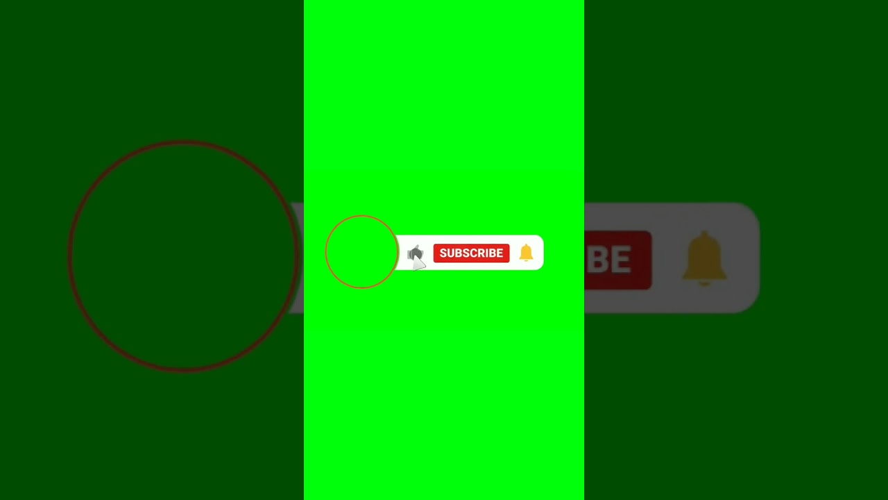Subscribe Button Animation on Green Screen 🎬