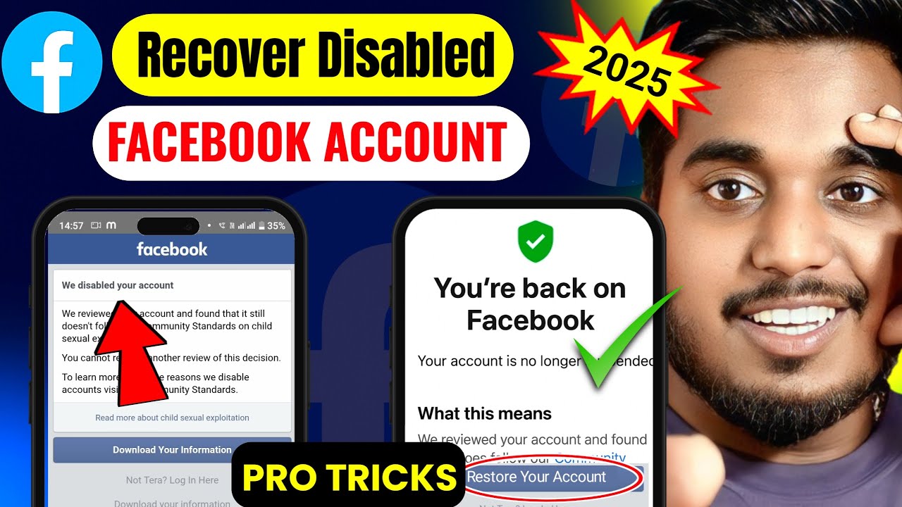 Recover Disabled Facebook Account (2025) 🔹