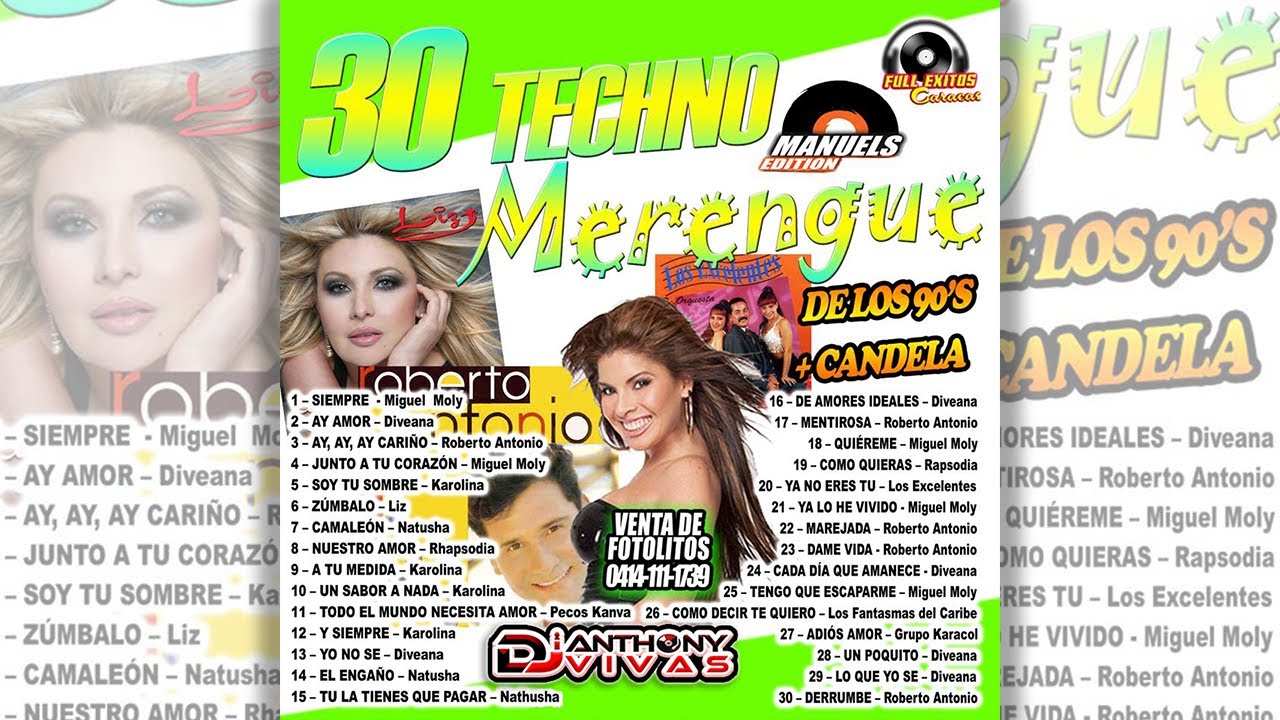 🔥 Top 30 Techno Merengue Hits of the 80s | DJ Anthony Vivas Mix