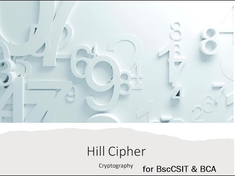 Hill Cipher Decryption
