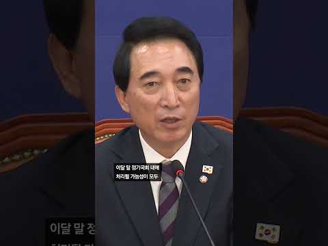 민주당 "대통령 재판중지법은 '국정안정법'으로 추진"