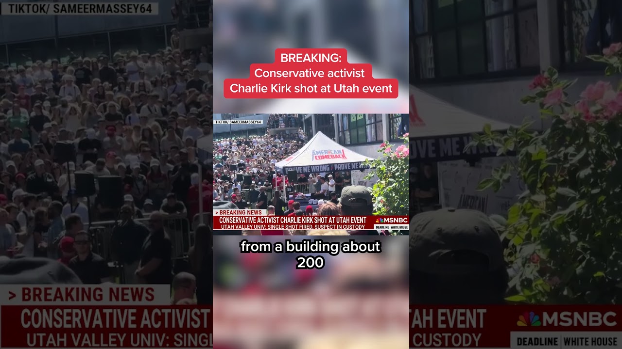 Charlie Kirk Shot at Utah Event 📰