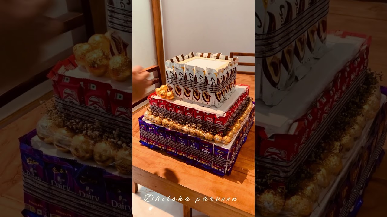 How to make chocolates tower #tower #chocolate #love #gift #customised #handmade #diy #trending