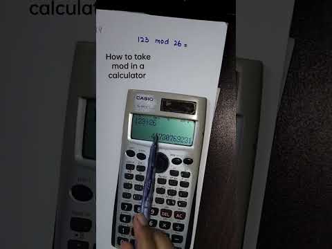 Taking mod in a calculator .Easy steps #modulos