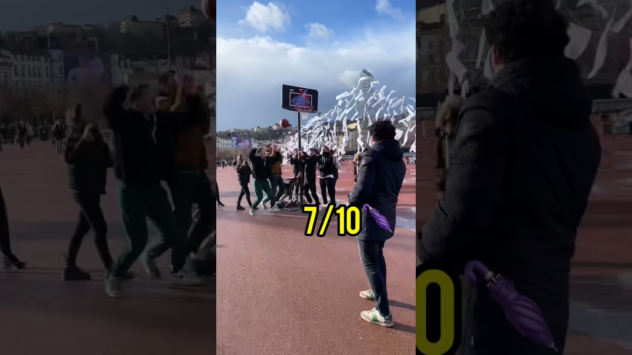 Strangers' Shot Breaks the Hoop! 🏀
