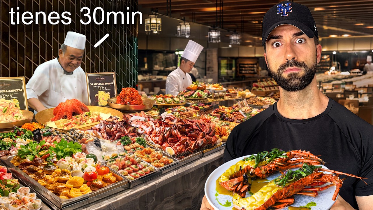 Probé TODOS los Buffets Libres MÁS CAROS y LUJOSOS de Corea