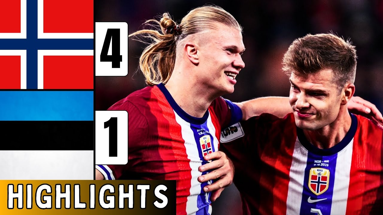 Norway Dominates Estonia 4-1 | Haaland & Sørloth Shine | World Cup Qualifiers Highlights 🇳🇴