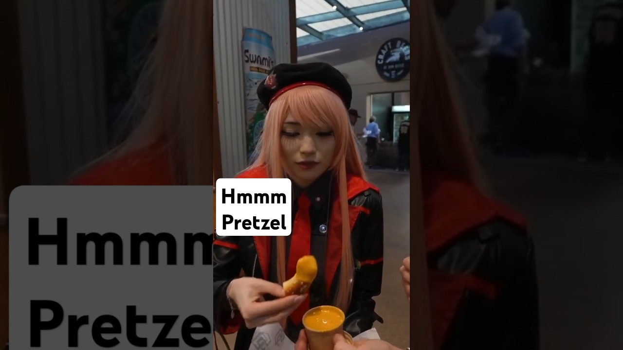 Emiru & Friends Tackle Delicious Soft Pretzels with Melted Cheese at Baseball Game 🥨