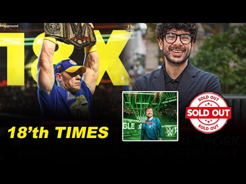 AEW Sold Out, John  Cena Become 18 Times Wwe Champion Now.