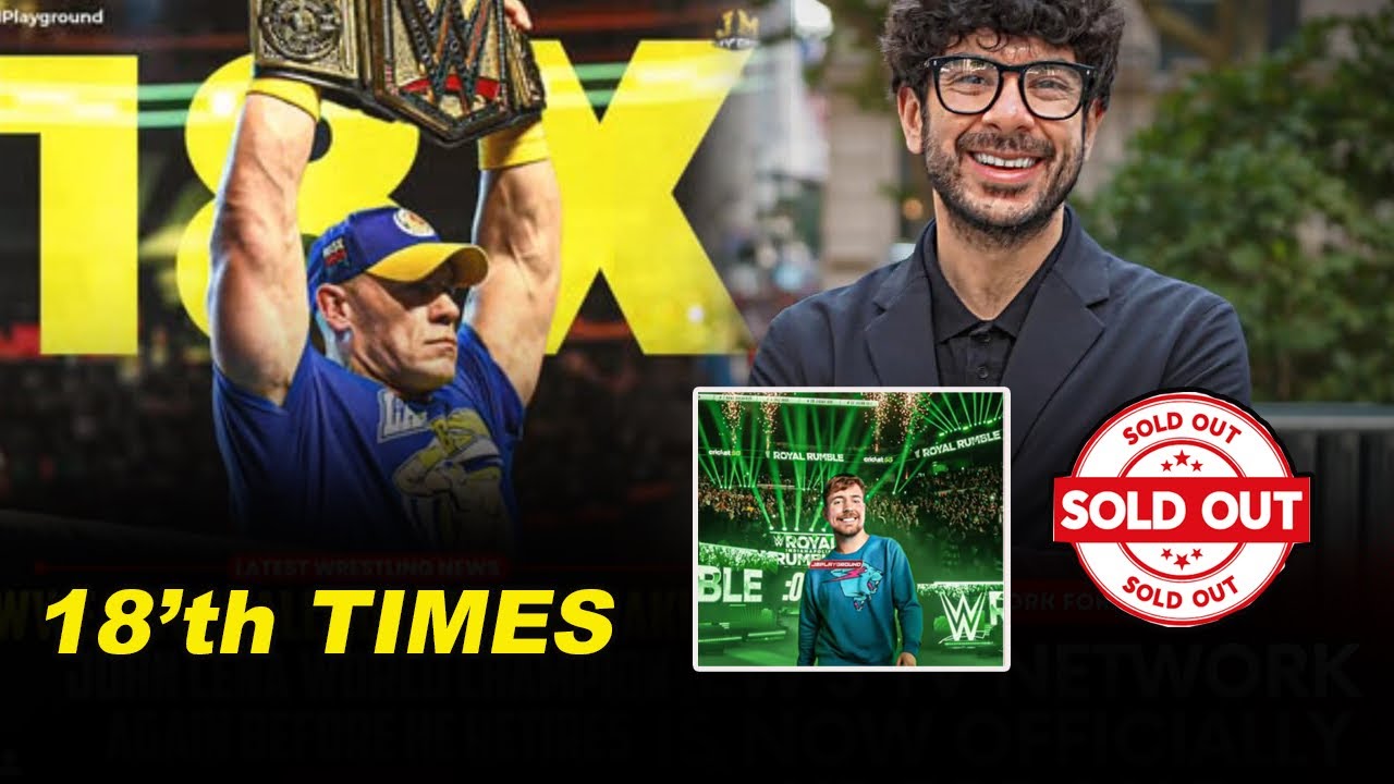 AEW Sold Out: John Cena Becomes 18-Time WWE Champion