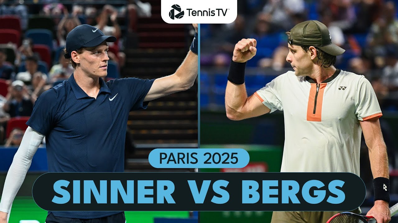 Jannik Sinner Starts Strong in Paris Against Zizou Bergs 🎾 | Paris 2025 Highlights