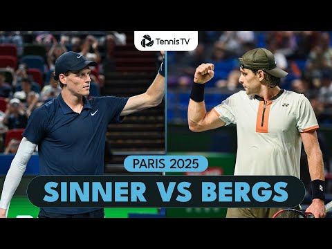 Jannik Sinner Begins His Paris Campaign vs Zizou Bergs | Paris 2025 Highlights