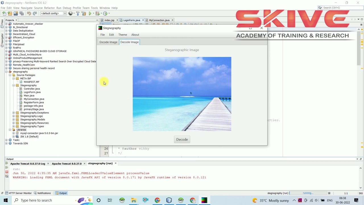 Secure Data Hiding with AES Encryption & Compression Steganography in Java 🔒
