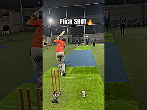 Best Flick Shot 🔥 indoor cricket best shots | tape ball cricket straight sixes #ytshorts