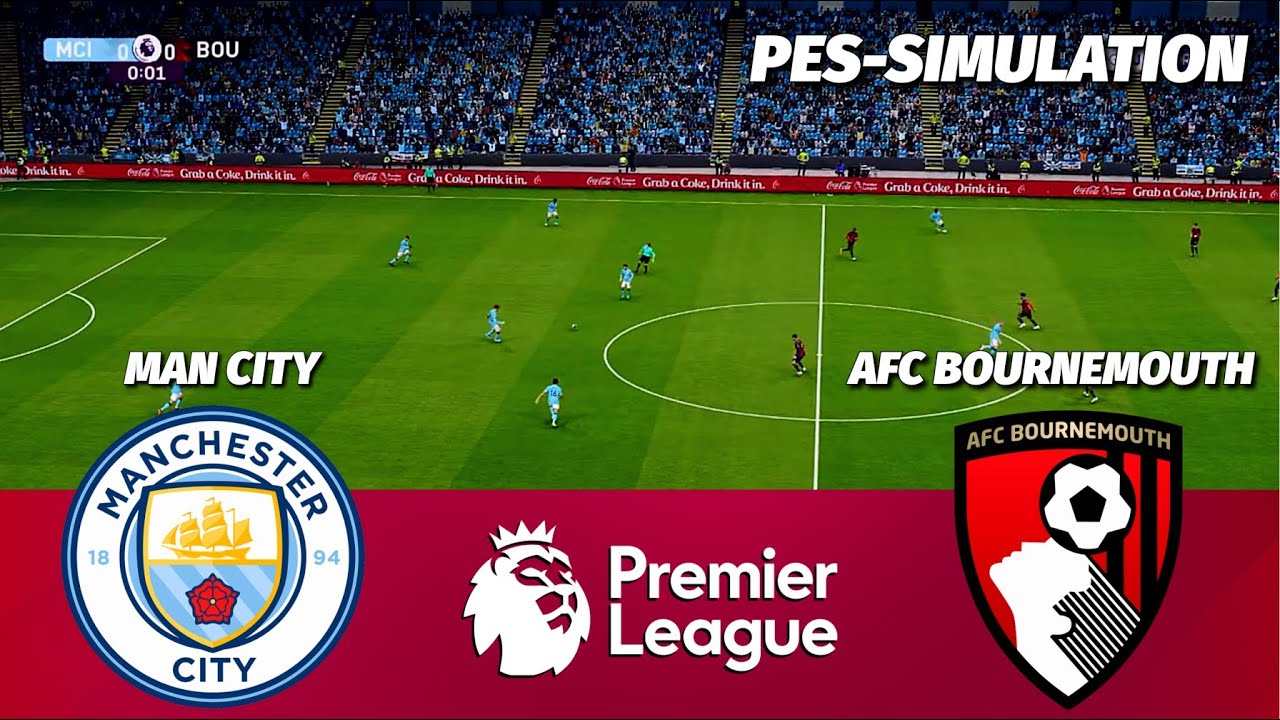LIVE ⚽ Manchester City vs AFC Bournemouth | Premier League 2025/26 Simulation | PES 21