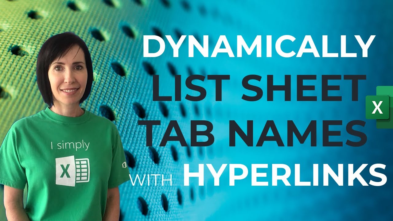 Excel Formula to List Sheet Tabs with Hyperlinks 📄