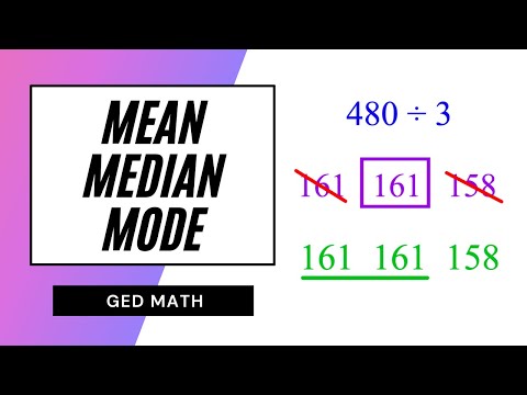GED Math – Mean, Median, and Mode!