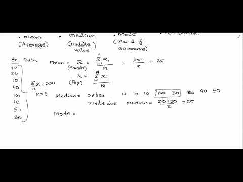 Statistics in 10 mins - Mean, Median, Mode, & Percentile (1/3)