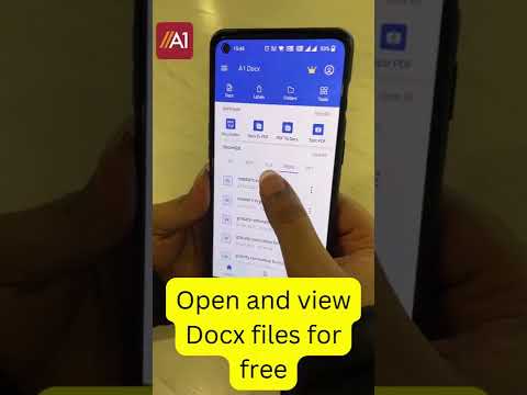 How to Open and View Docx files for free | Convert Docx to PDF | A1Office