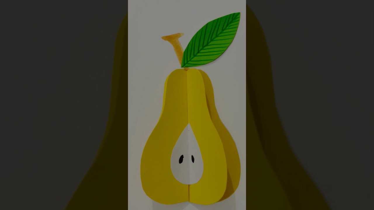 DIY 3D Pear 🍐 Craft Tutorial