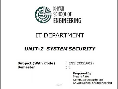ENS UNIT 2 || LECTURE 1 || SYMMETRIC CIPHER MODEL