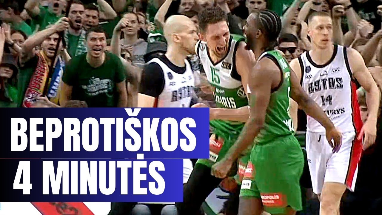 Įspūdingos Žalgirio ir Ryto paskutinės minutės drama 🏀