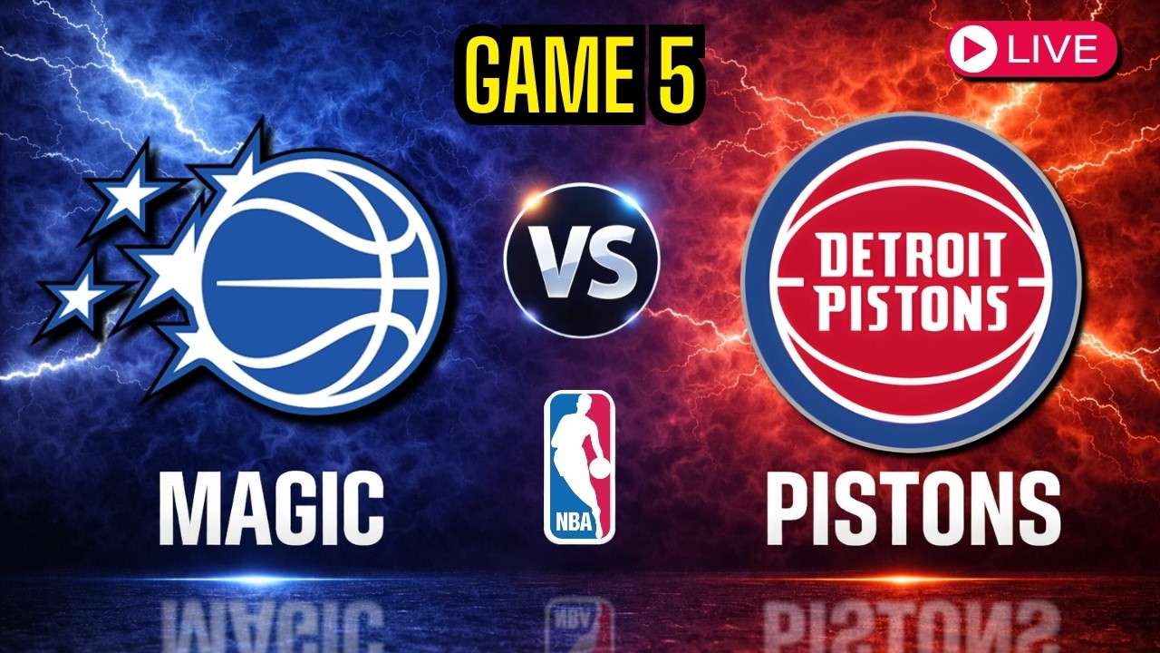 Orlando Magic vs Detroit Pistons - Game 5 NBA Playoffs - Live Stream Color Radio Broadcast