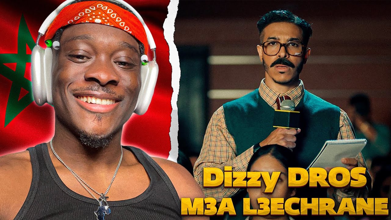 Dizzy DROS - M3A L3ECHRANE (Official Music Video) 🇲🇦 REACTION