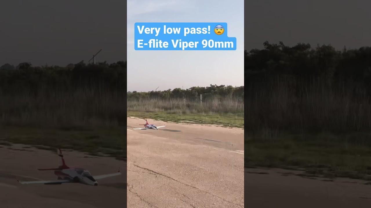 E-flite Viper 90mm: Very Low Pass 😨