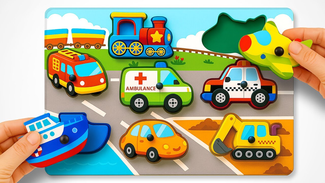 Top Learning Vehicles with Puzzles for Kids 🚗