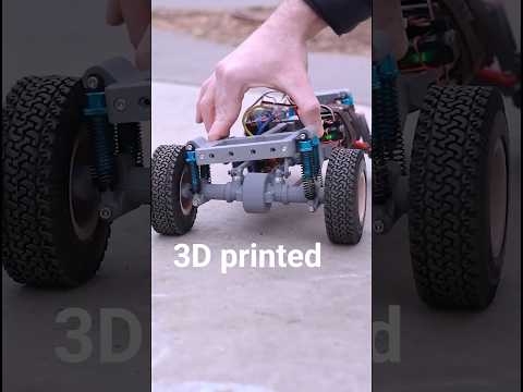 RC car chassis 3D printed off road - DIY