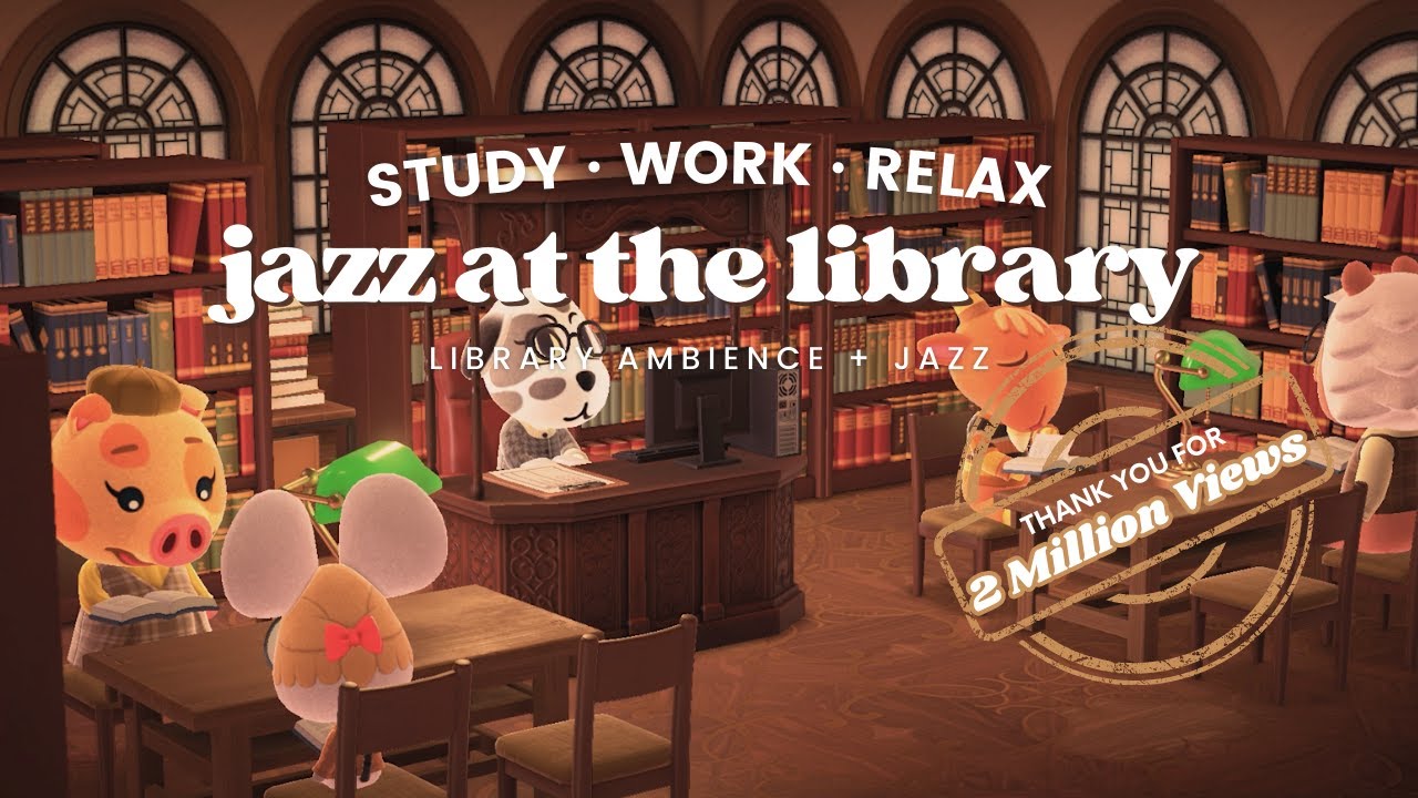 Relaxing Jazz at the Library 🎶 1 Hour of Soothing Jazz Music for Studying & Focus