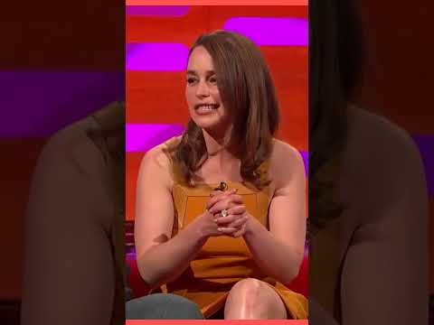 Emilia Clark😍 tells a story about her husband 🤣in Game of Thrones😂😂 #shorts #hollywoodplus #trending