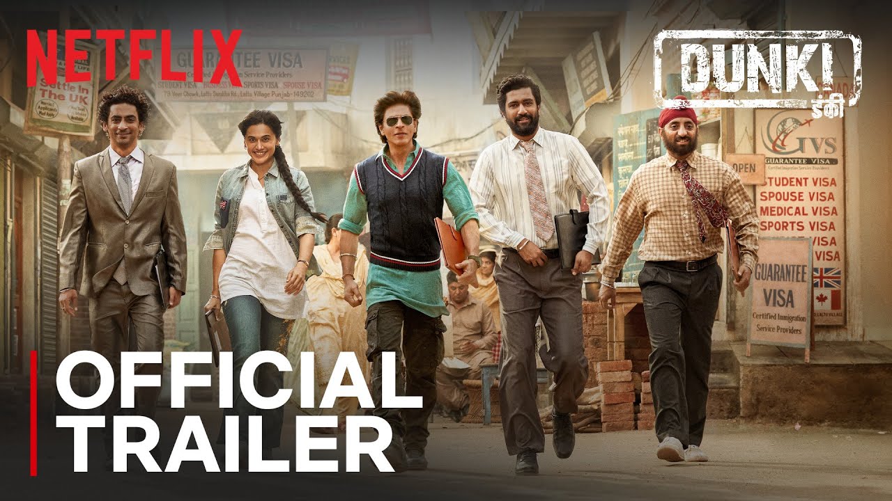 Dunki Official Trailer | Shah Rukh Khan & Taapsee on Netflix