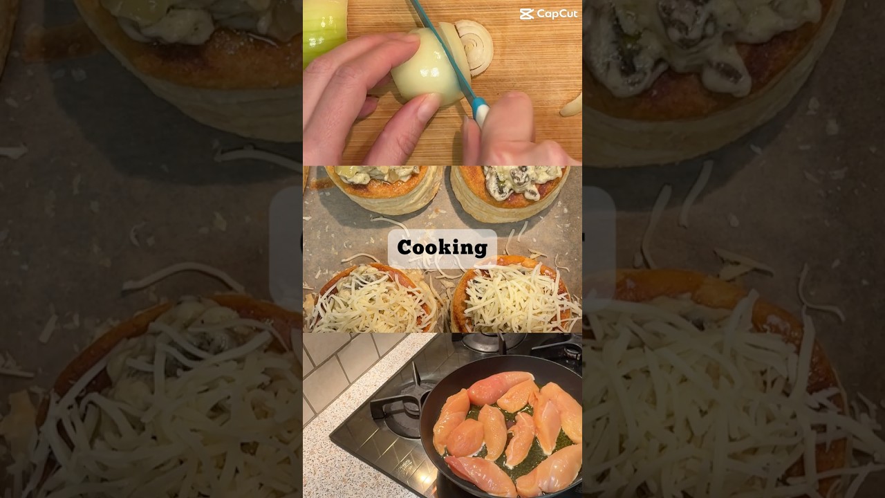 BOUCHÉES À LA REINE AU POULET 🫰🏼 recette en description #food #cooking #recipe #poulet