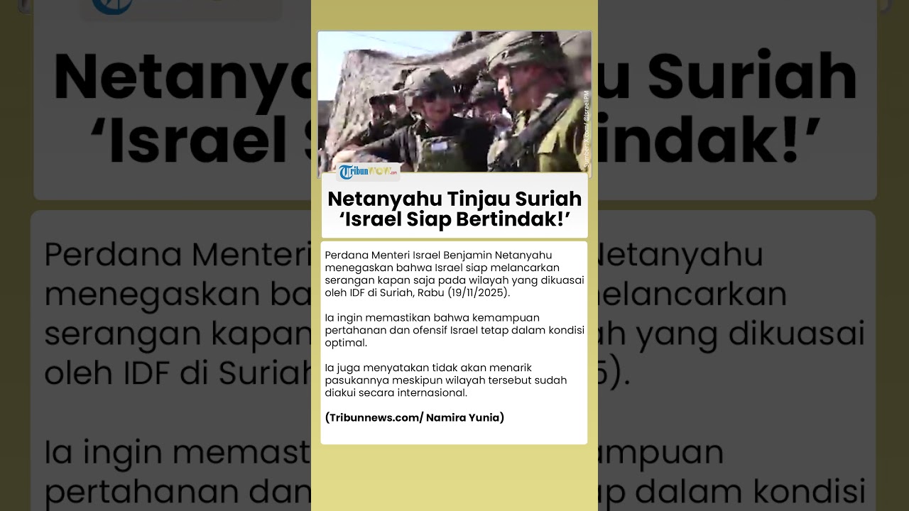 Netanyahu Siap Tanggap Ancaman Setelah Tinjau Suriah ๐ฎ๐ฑ