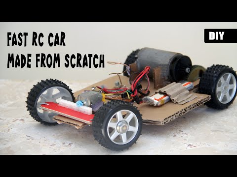 How to make a Simple RC Car with Steering | DIY Remote-controlled Vehicle